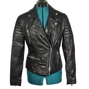 Women's Black Leather Jacket